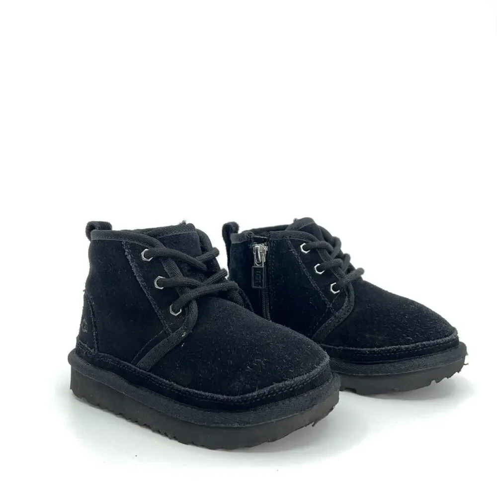 UGG Neumel II Boot Kids US 9 Black Suede Chukka
